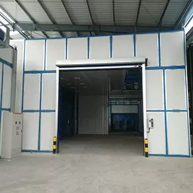 Sala de explosión de arena de recuperación automática de piso completo