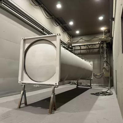 Sala de explosión de arena robótica