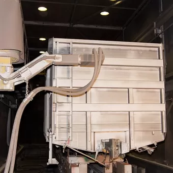 Sala de explosión de arena robótica