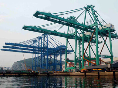 Anticorrosión de maquinaria portuaria