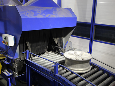 Limpieza de fundiciones de metal no ferroso y acero inoxidable