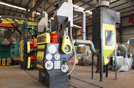 Máquina de explosión de disparo de correa de malla QWD