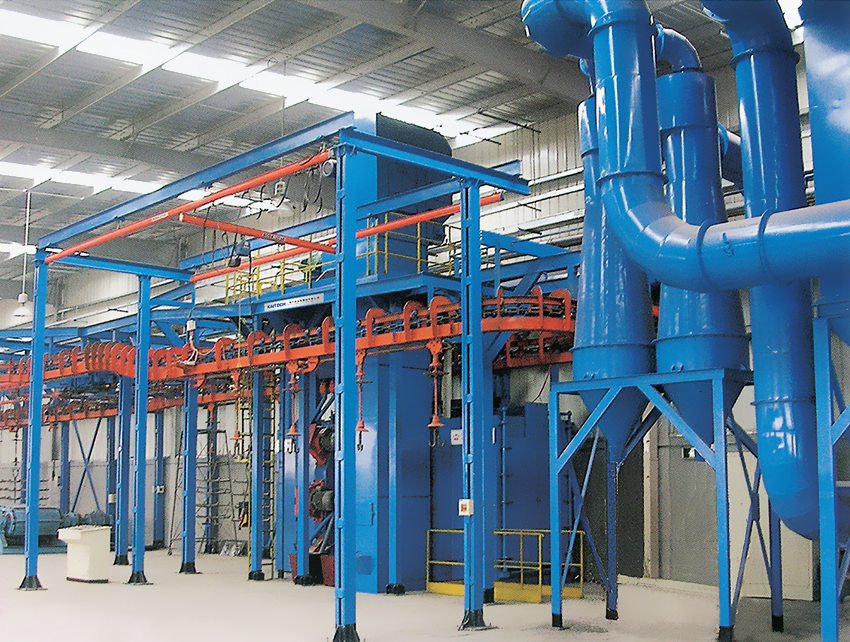 Serie Q58 apilada y lanzada la máquina de explosión de disparo de tipo