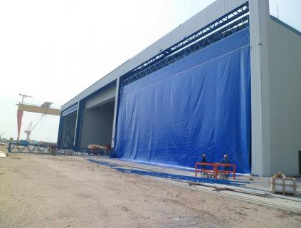 El control eléctrico de la sala de explosión de arena